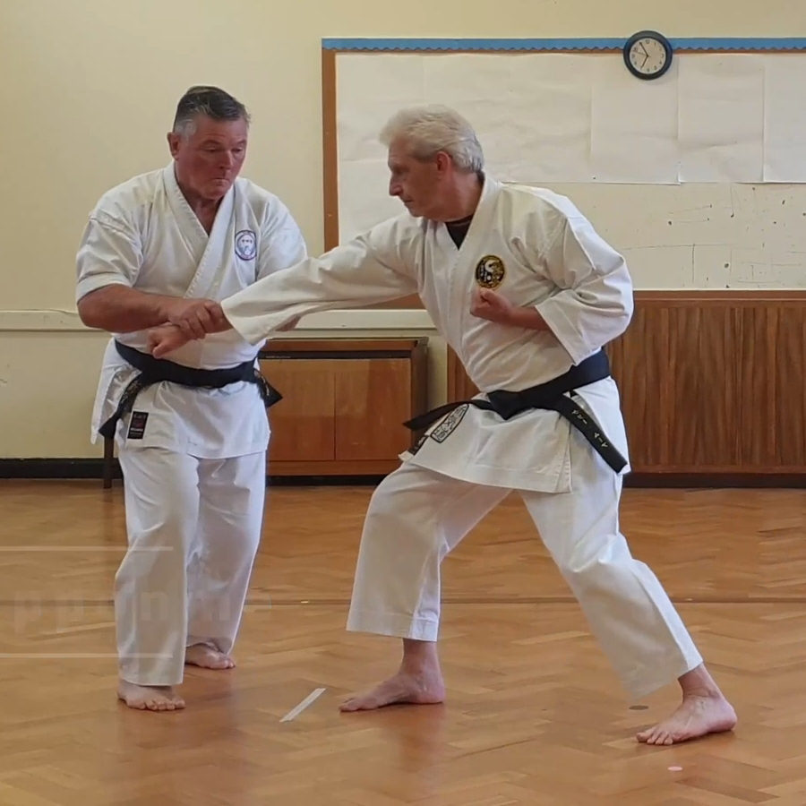Tori applies two-directional pressure through the arm and body