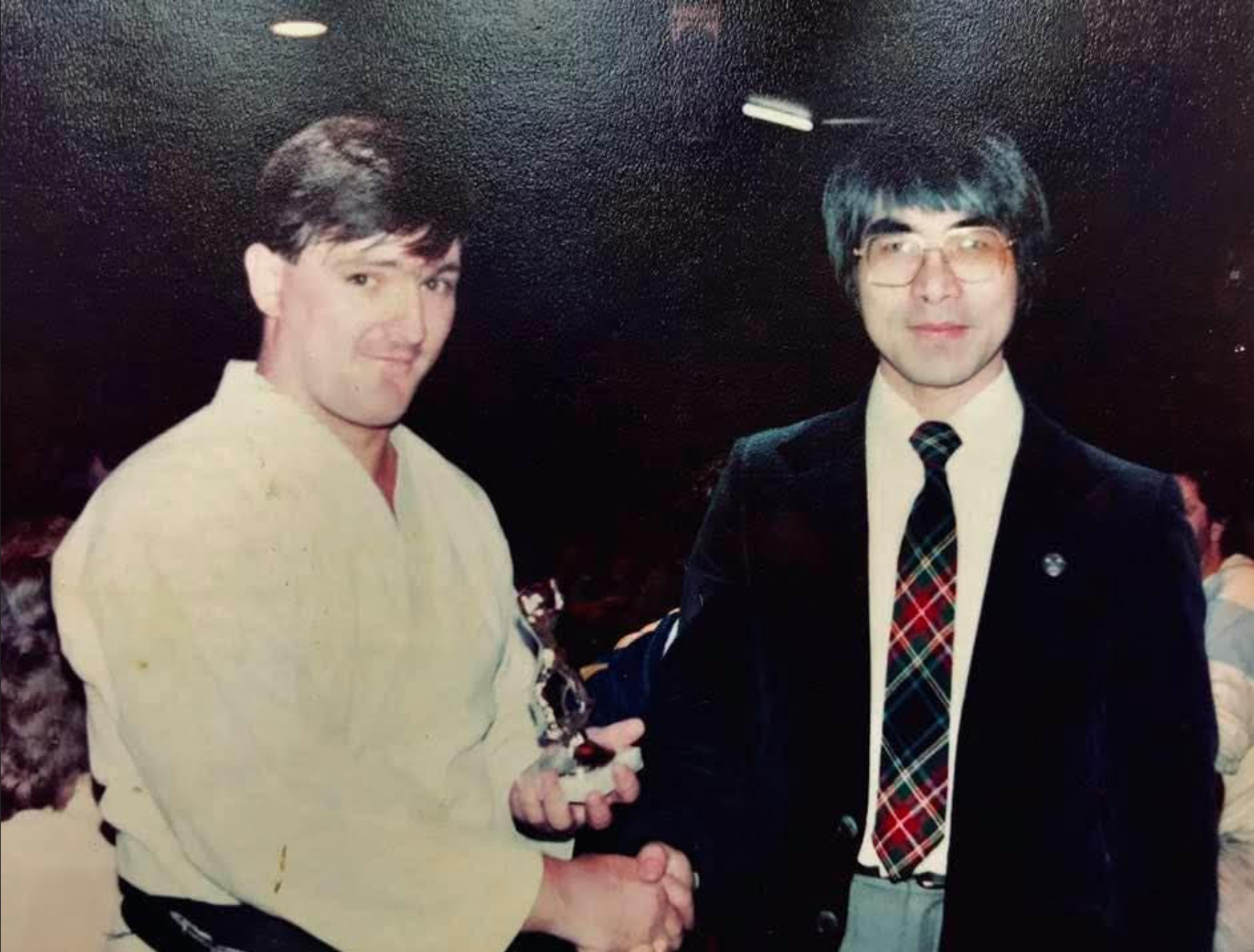 Archive photo of Takamizawa Sensei and Roger Vickerman