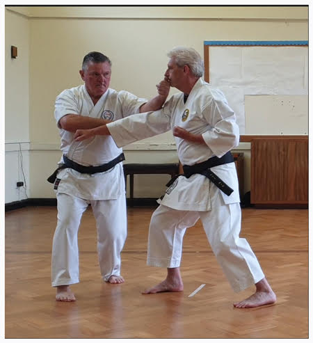 Dōjini in Wadō-Ryū — simultaneous defence and attack