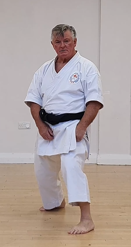 Tate Seishan-dachi posture in Wadō-Ryū Karate